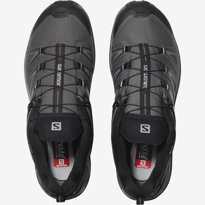 Tenis Senderismo Salomon X ULTRA 3 GORE-TEX Hombre Negros | MX-150YTBD