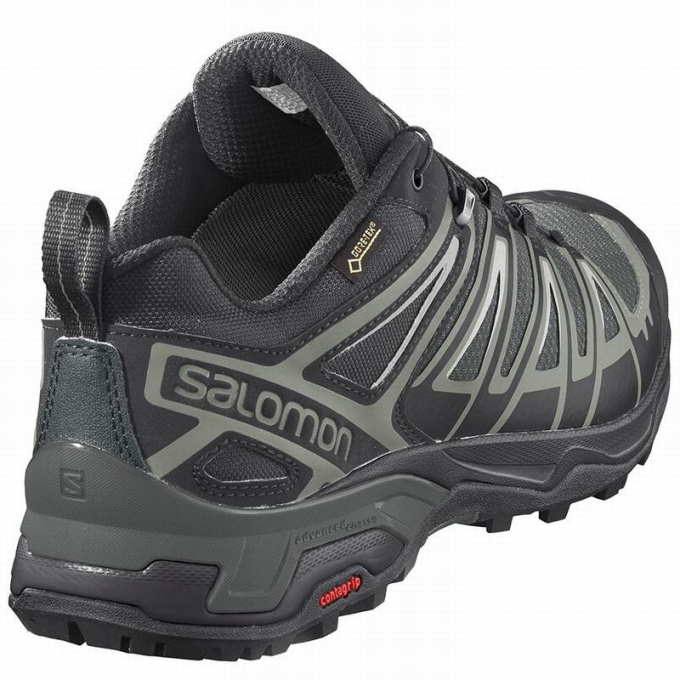 Tenis Senderismo Salomon X ULTRA 3 GORE-TEX Hombre Grises | MX-213JMFY