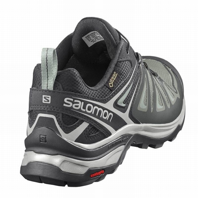 Tenis Senderismo Salomon X ULTRA 3 GORE-TEX Mujer Turquesa Claro Grises | MX-216WVAD