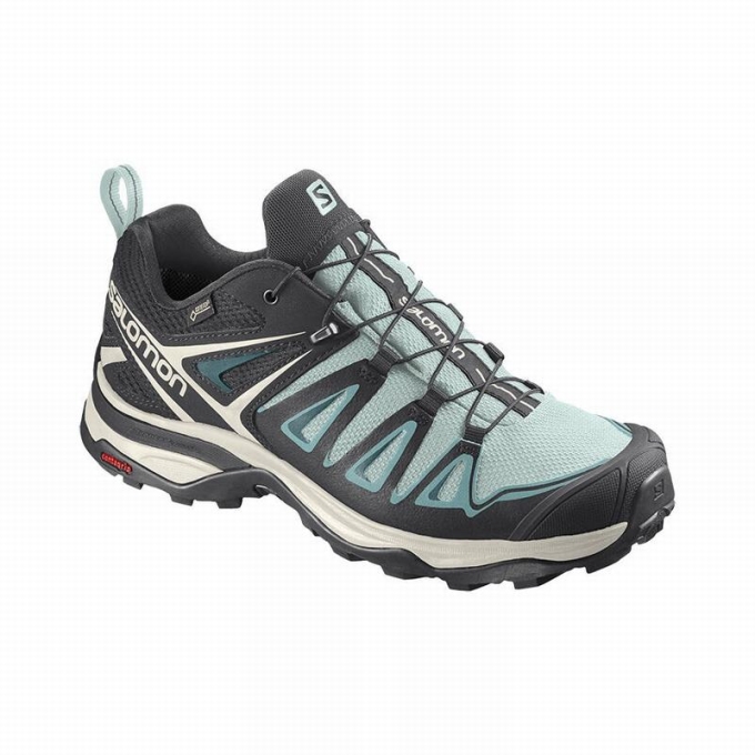 Tenis Senderismo Salomon X ULTRA 3 GORE-TEX Mujer Turquesa | MX-251ECFU