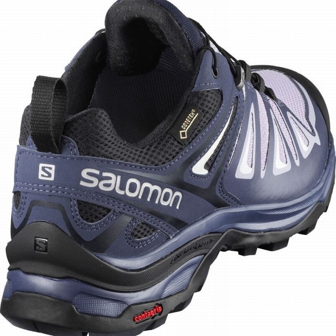 Tenis Senderismo Salomon X ULTRA 3 GORE-TEX Mujer Lavanda Azules | MX-354TONJ