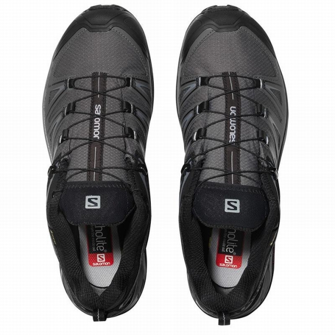 Tenis Senderismo Salomon X ULTRA 3 GORE-TEX Hombre Negros | MX-571GJEH