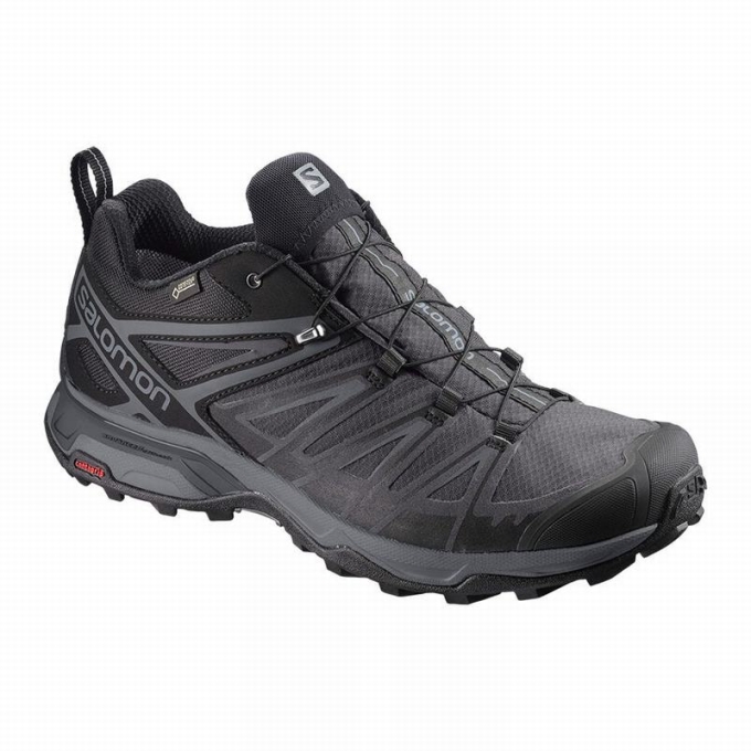 Tenis Senderismo Salomon X ULTRA 3 GORE-TEX Hombre Negros | MX-571GJEH