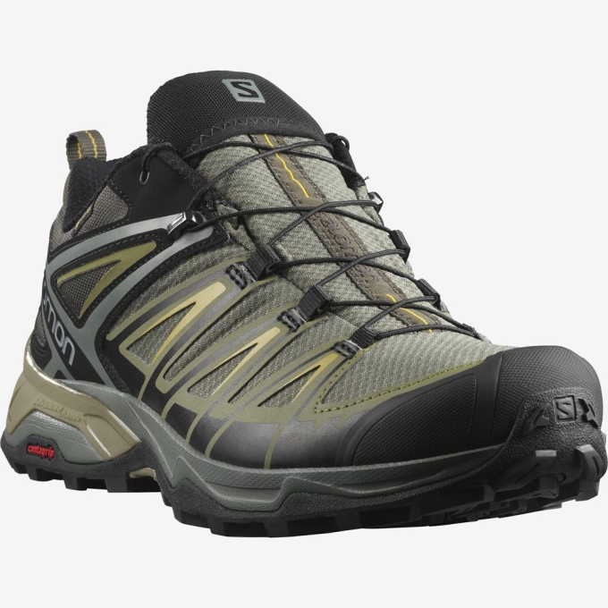 Tenis Senderismo Salomon X ULTRA 3 GORE-TEX Hombre Dorados | MX-740YRGA