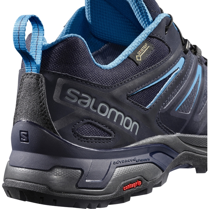 Tenis Senderismo Salomon X ULTRA 3 GTX Hombre Verde Oliva Negros | MX-509OLFT