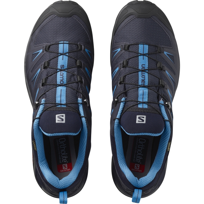 Tenis Senderismo Salomon X ULTRA 3 GTX Hombre Negros | MX-629IVQW