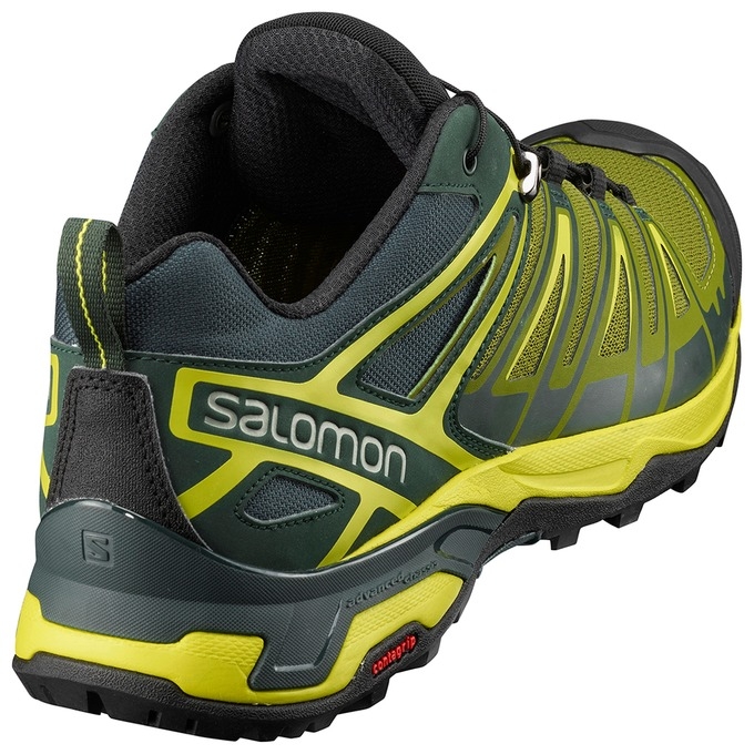 Tenis Senderismo Salomon X ULTRA 3 Hombre Amarillos Negros | MX-391XKDP