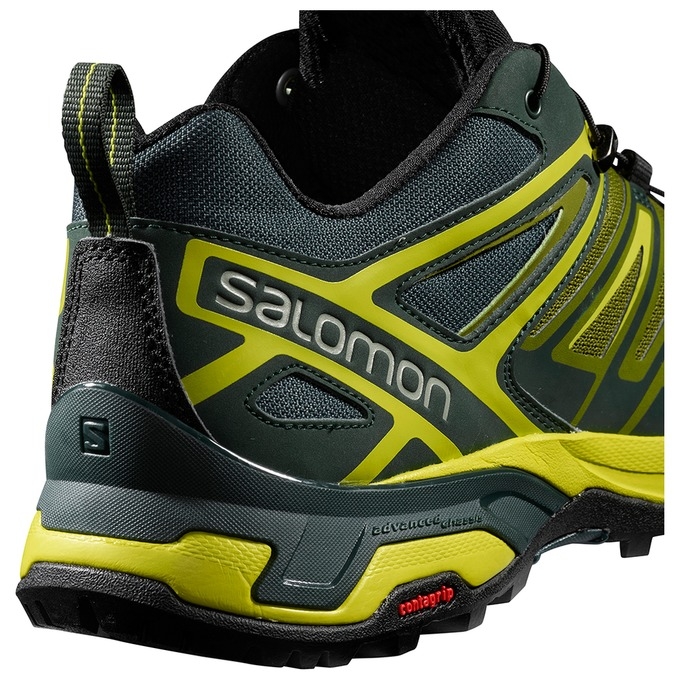 Tenis Senderismo Salomon X ULTRA 3 Hombre Amarillos Negros | MX-391XKDP