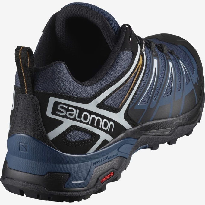 Tenis Senderismo Salomon X ULTRA 3 Hombre Azules | MX-428NKLG