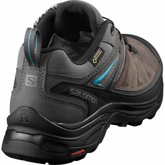 Tenis Senderismo Salomon X ULTRA 3 LTR GTX W Mujer Grises | MX-162LKRW