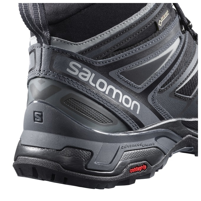 Tenis Senderismo Salomon X ULTRA 3 MID GTX Hombre Negros | MX-170XYUL