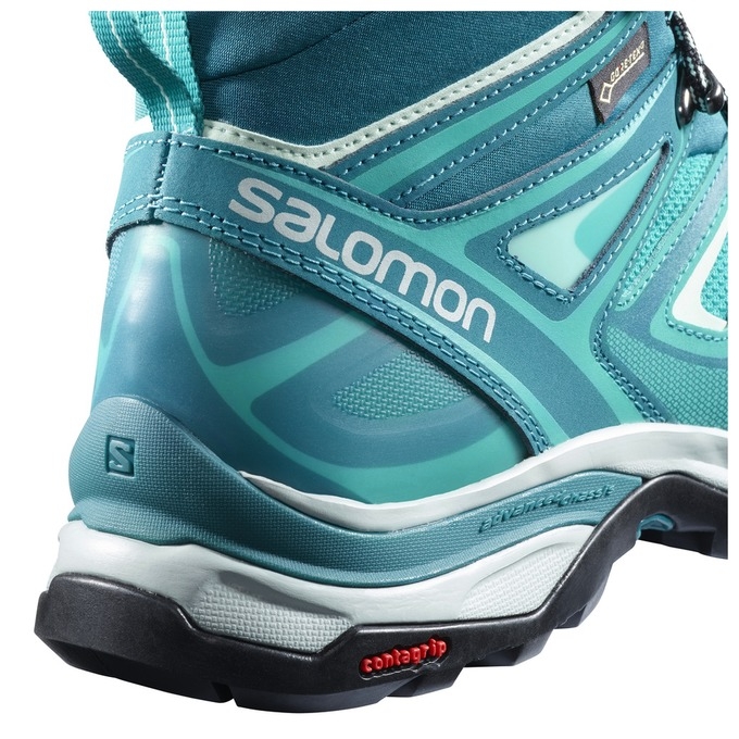 Tenis Senderismo Salomon X ULTRA 3 MID GTX W Mujer Azules Oscuro | MX-213CMVI