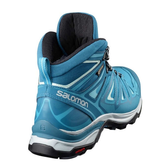 Tenis Senderismo Salomon X ULTRA 3 MID GTX W Mujer Azules Oscuro | MX-213CMVI