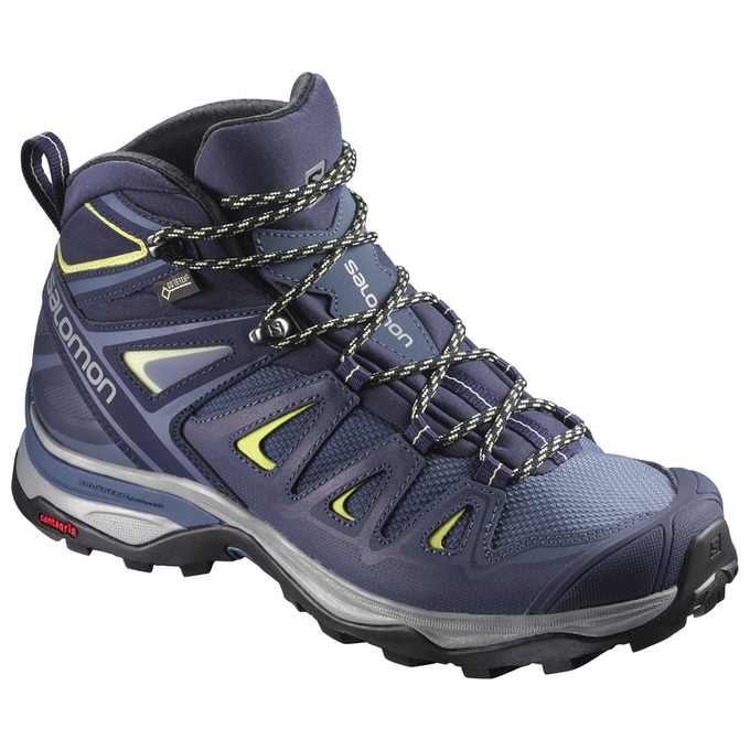 Tenis Senderismo Salomon X ULTRA 3 MID GTX W Mujer Azules Oscuro | MX-213CMVI