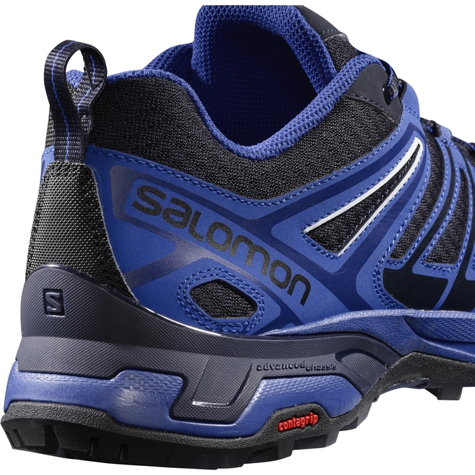 Tenis Senderismo Salomon X ULTRA 3 PRIME Hombre Plateados Negros | MX-042TOHB