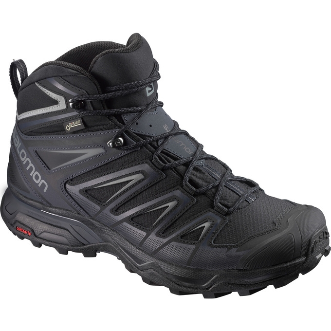 Tenis Senderismo Salomon X ULTRA 3 WIDE MID GTX Hombre Negros | MX-295NWHG