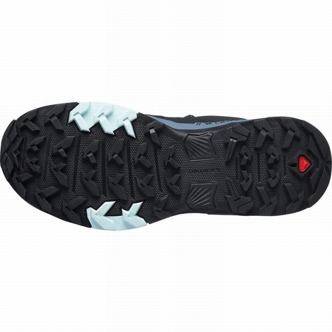 Tenis Senderismo Salomon X ULTRA 4 GORE-TEX Mujer Negros Azules | MX-204OVSM