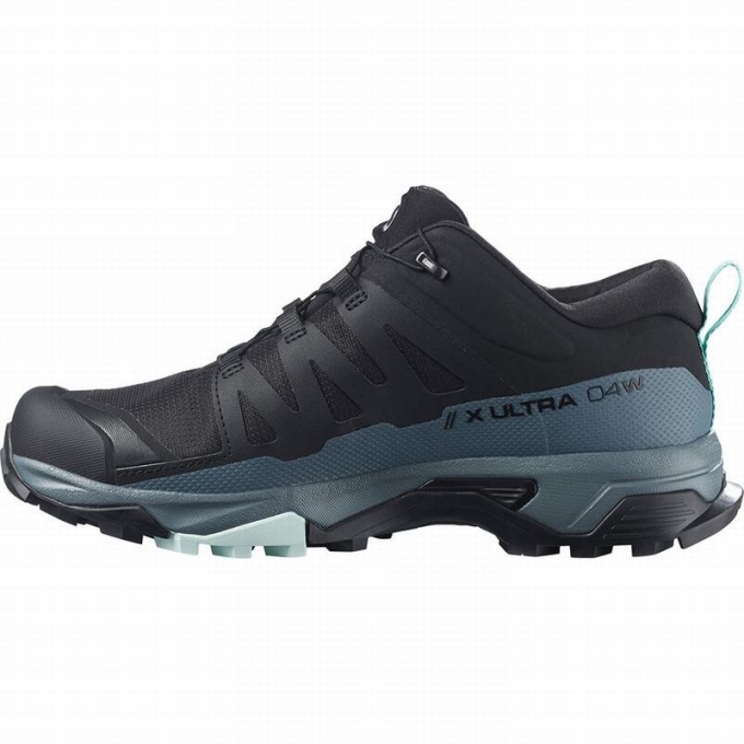 Tenis Senderismo Salomon X ULTRA 4 GORE-TEX Mujer Negros Azules | MX-204OVSM