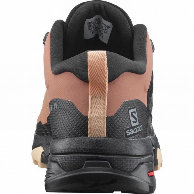 Tenis Senderismo Salomon X ULTRA 4 GORE-TEX Mujer Negros Creme | MX-950ZQBK