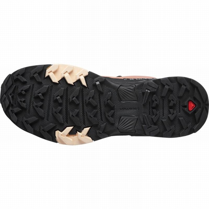 Tenis Senderismo Salomon X ULTRA 4 GORE-TEX Mujer Negros Creme | MX-950ZQBK