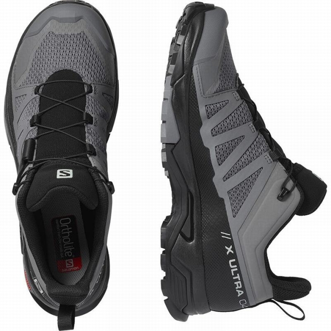 Tenis Senderismo Salomon X ULTRA 4 Hombre Negros | MX-063KFSC