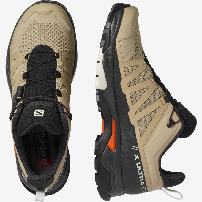 Tenis Senderismo Salomon X ULTRA 4 Hombre Beige | MX-295WOXA