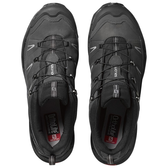 Tenis Senderismo Salomon X ULTRA LTR GTX Hombre Marrom Negros | MX-394PRCN