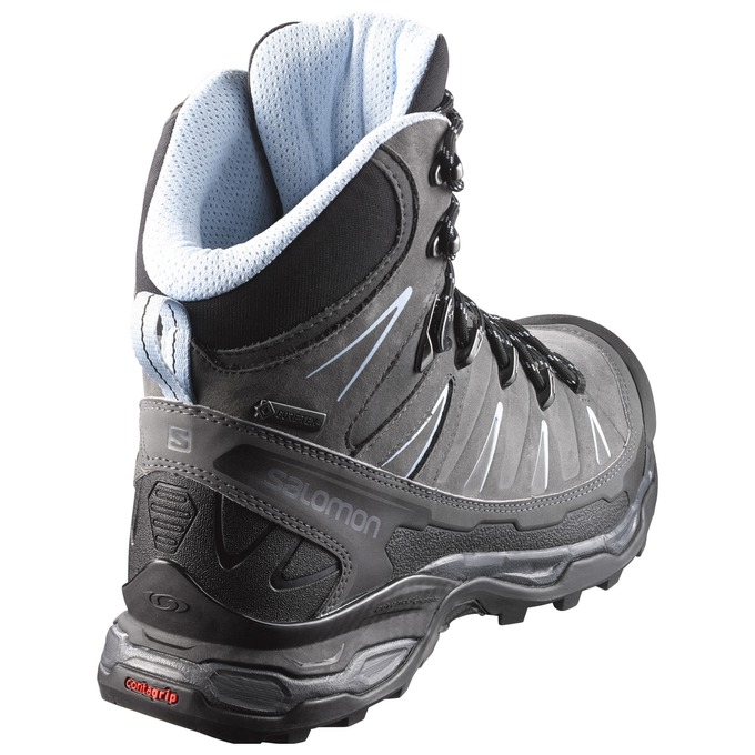 Tenis Senderismo Salomon X ULTRA TREK GTX W Mujer Negros Grises | MX-053FBED