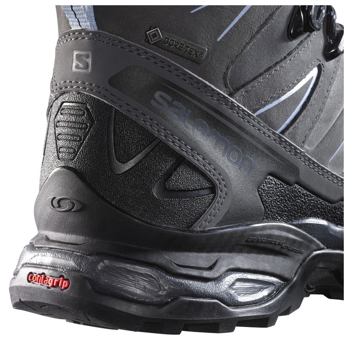 Tenis Senderismo Salomon X ULTRA TREK GTX W Mujer Negros Grises | MX-053FBED