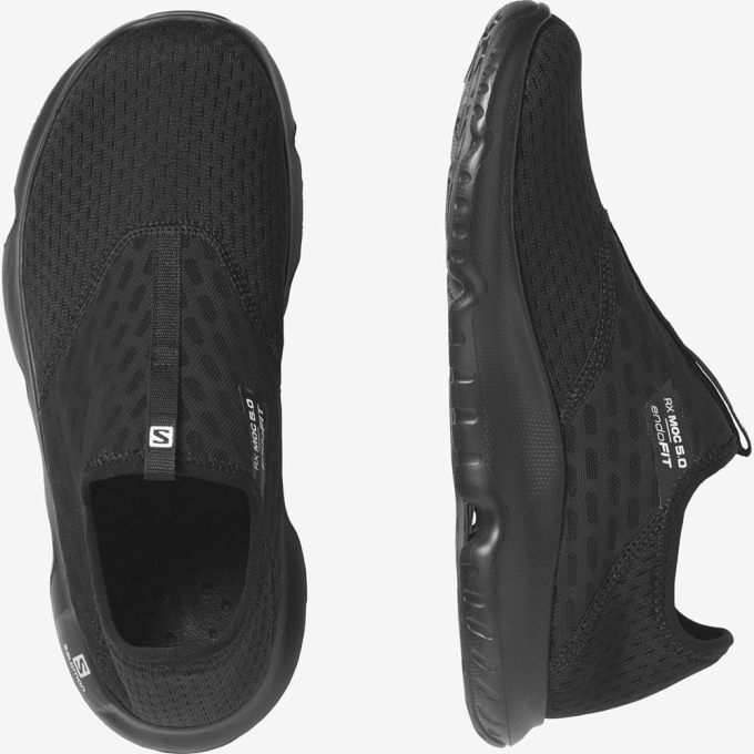 Zapatos de Agua Salomon REELAX MOC 5.0 Mujer Negros | MX-670TFKE