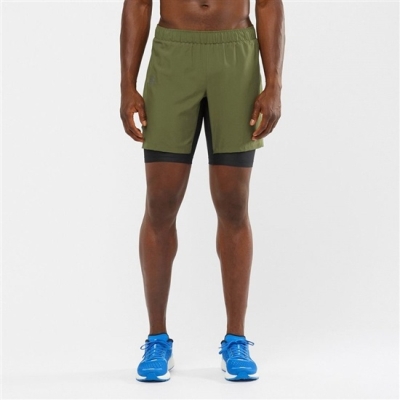 Bermudas Salomon XA TWINSKIN Hombre Verde Oliva | MX-283JLSM