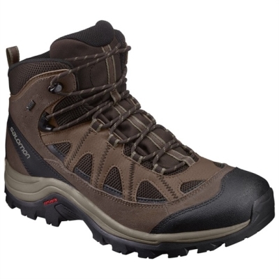 Botas Montaña Salomon AUTHENTIC LTR GTX Hombre Chocolate Negros | MX-764PLFD