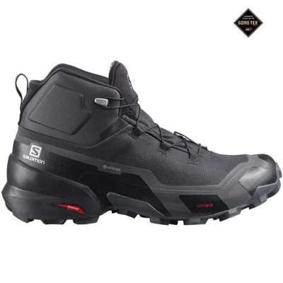 Botas Montaña Salomon CROSS HIKE MID GORE-TEX Hombre Negros | MX-398RVXI