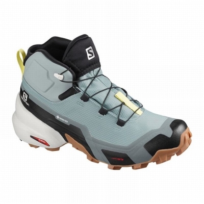 Botas Montaña Salomon CROSS HIKE MID GORE-TEX Mujer Verdes | MX-842AHUG