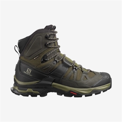 Botas Montaña Salomon QUEST 4 GORE-TEX Hombre Verde Oliva | MX-370NLIM