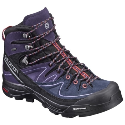 Botas Montaña Salomon X ALP MID LTR GTX W Mujer Negros Morados | MX-381WHGB