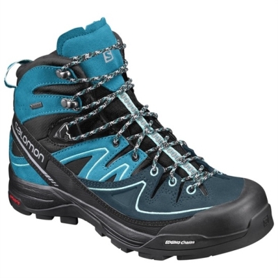 Botas Montaña Salomon X ALP MID LTR GTX W Mujer Turquesa Negros | MX-756YRKC