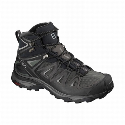 Botas Montaña Salomon X ULTRA 3 MID GORE-TEX Mujer Negros | MX-190GYZR