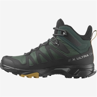 Botas Montaña Salomon X ULTRA 4 MID GORE-TEX Hombre Verdes | MX-319LPGK