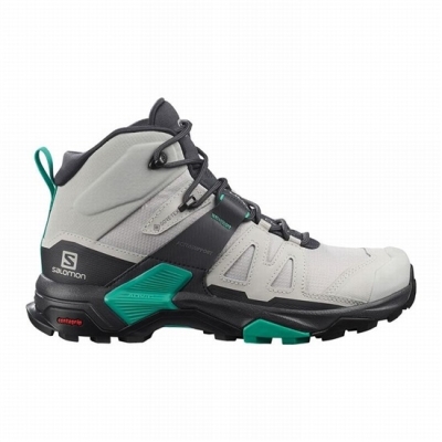 Botas Montaña Salomon X ULTRA 4 MID GORE-TEX Mujer Grises Verde Menta | MX-475NQIE