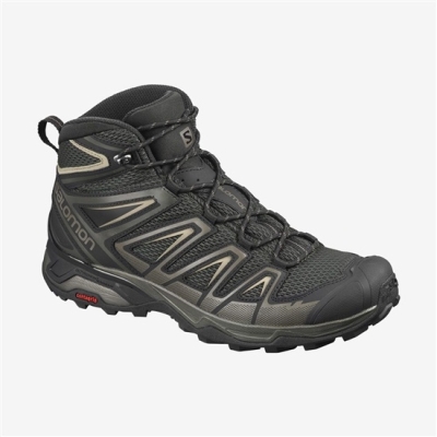 Botas Montaña Salomon X ULTRA MID 3 AERO Hombre Negros | MX-921HAZB