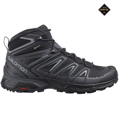 Botas Montaña Salomon X ULTRA MID 3 GTX Hombre Negros | MX-654CWFT