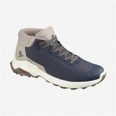 Botas de Invierno Salomon X REVEAL CHUKKA CLIMASALOMON WATERPROOF Hombre Azul Marino | MX-267RZVS