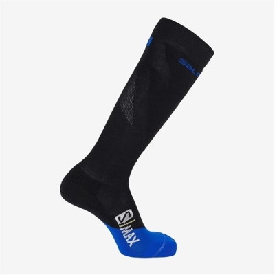 Calcetines Salomon S MAX M Hombre Negros | MX-405QBKR