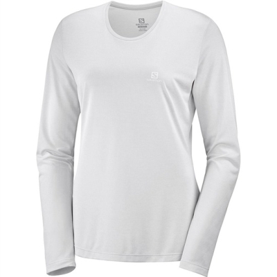 Camiseta Salomon AGILE LS W Long Sleeve Mujer Grises Claro | MX-617EBNU