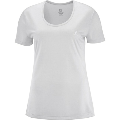 Camiseta Salomon AGILE SS W Mujer Grises Claro | MX-516RMEA