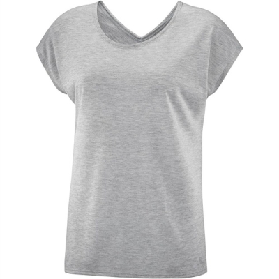 Camiseta Salomon COMET SS W Mujer Grises | MX-596CVOG