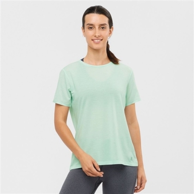 Camiseta Salomon ESSENTIAL TENCEL Mujer Azules | MX-940OIYM