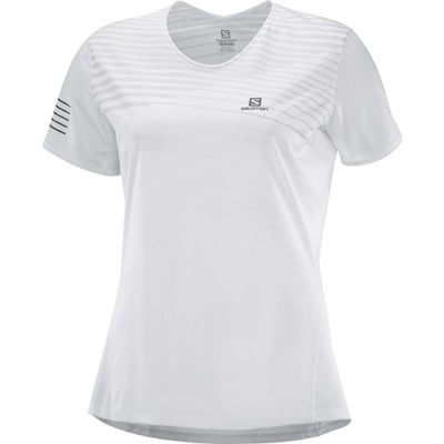 Camiseta Salomon SENSE W Mujer Blancos | MX-637SIHA