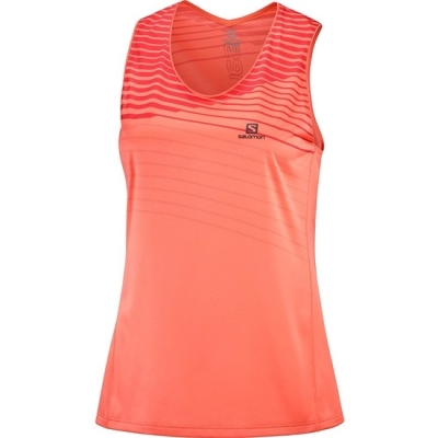 Camiseta Salomon SENSE W Mujer Orangered | MX-713FYJO